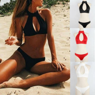 

Women Sexy Summer Swimwear Swimsuit Bandage Unpadded Thong Bikini Set Bathing