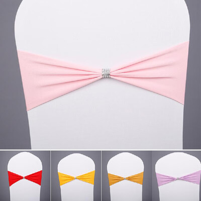 

Chair Sash Bow Elastic Chair Ribbon Back Tie Bands for Wedding Party Ceremony Banquet