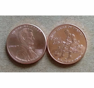 

19mm Formative Years in Indiana Lincon Bicentennial 2009 united states Coin