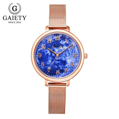 

Gobestart Luxury Temperament Lady Stainless Steel Mesh Belt Watch Analog Quartz Watch