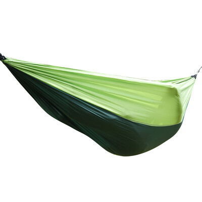 

Nylon Camping Hammock Double 2 Person Parachute Tent Hiking Sleeping Swing Bed Green
