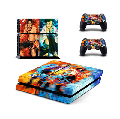 

New One Piece vinyl Decal PS4 Skin Sticker For Sony Playstation 4 PS4 Console protection film 2Pcs Controller protective skins