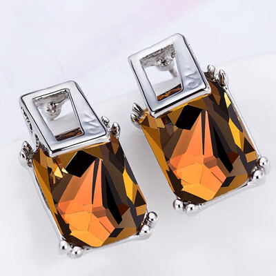 

Wild temperament 925 silver diamond crystal earrings