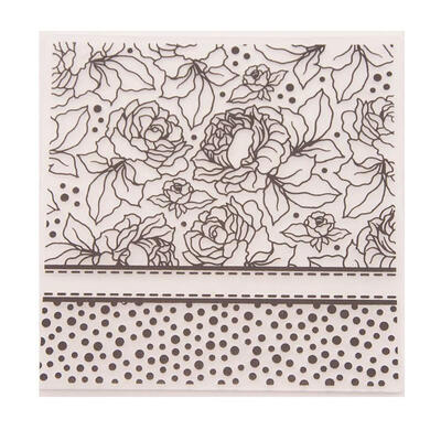 

DIY Scrapbook Plastic Flower Embossing Folder Template for Album Card Tool