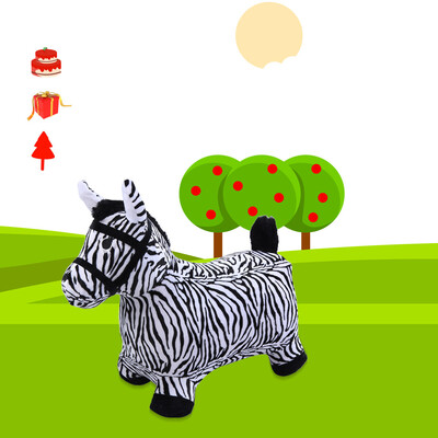

Hopping Horse Outdoors Ride On Bouncy Animal Play Toys Inflatable Hopper