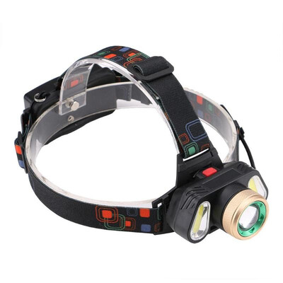 

T6 3 LED COB 4 Modes Waterproof Rechargeable Outdoor Camping Light Headlamp