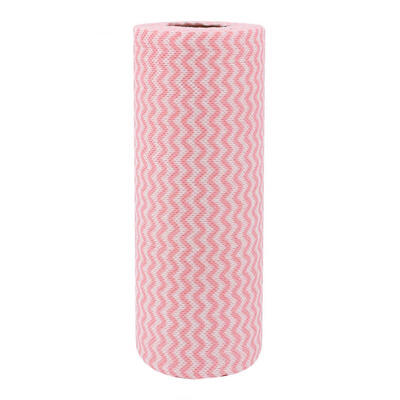 

Greensen 1 Roll Non-woven Fabric Kitchen Bathroom Tableware Cleaning Towel Washing Cloth Red
