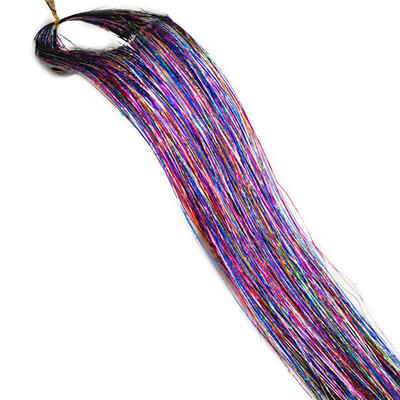 

1 Pack False Hair Strands Tinsel Glitter Hair Extension Party Accessories