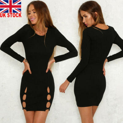 

UK Sexy Women Bodycon Bandage Casual Slim PartyEvening Cocktail Short Mini Dress
