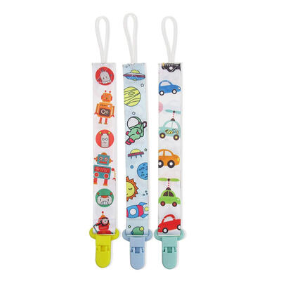 

3pcs Baby Feeding Pacifier Chain Clip Nipple Soother Holder Anti-Drop Clips