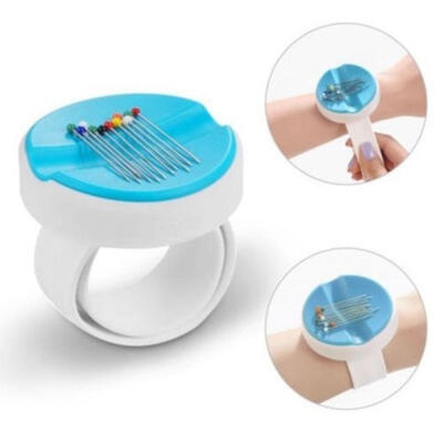 

Magnetic Sewing Pin Cushion Magnetic Knitting Tool Wrist-held Sewing Storage Box Accessories Craft DIY Needle Box Purple