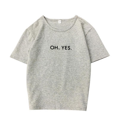 

1pcs Summer Casual Loose Short Sleeve T-Shirts O Neck Letter Print Tops