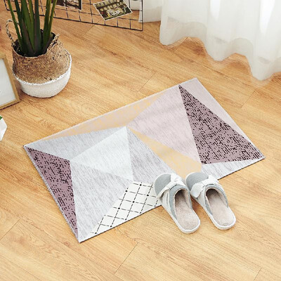 

Carpet Doormat Mat Geometric Print Bath Rug Non-Slip Doormat Welcome Floor Mats