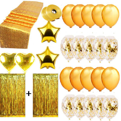

Confetti Balloons 12" Shining Party Balloons 29pcs with Golden Rose Gold Silver Paper Confetti Dots for Birthday Party Wedding Hol