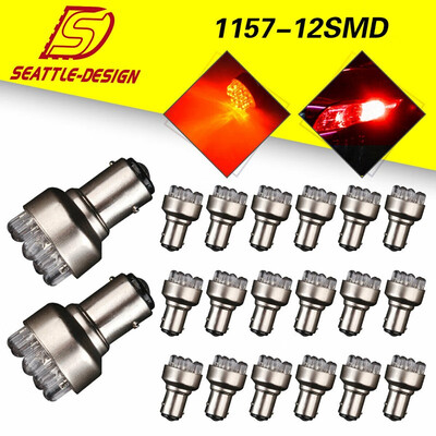 

20x Red 1157 BAY15D 12SMD LED Tail Brake Stop Turn Signal Light Bulbs 1152 1142