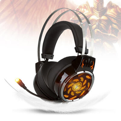 

Gaming Headset Game Headphones With Microphone LED Light For PC Laptop PS4 Light Stereo Earphone