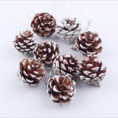 

9pcs Christmas Pine Cones Bauble Xmas Tree Party Hanging Decoration Ornament