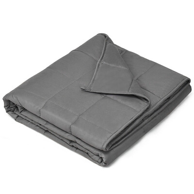 

60" x 80" 100 Cotton 20 lbs Weighted Blankets-Gray