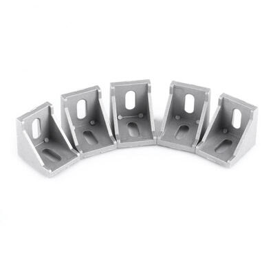 

Greensen 5pcs Aluminum Alloy  Shape Corner Bracket Right Angle Brace Fastener 40x40mm