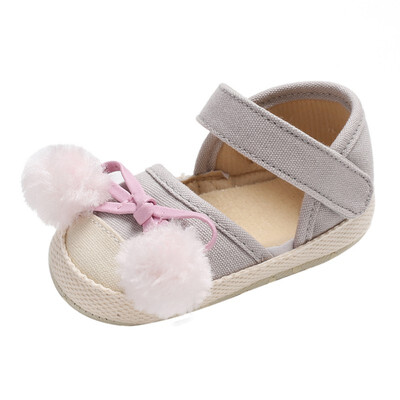 

First Walkers 2018 0-18M Summer New Fashion Baby Cute Soft Bottom Canvas Princess Shoes Girls Shoes Newborn Toddler Shoes