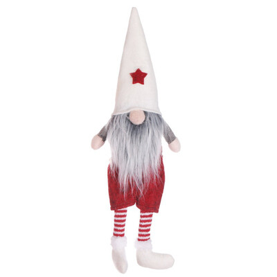 

New Hot Christmas Striped Cap Faceless Doll Little Figurine Ornament Decoration Nordic Gnome Old Man Dolls