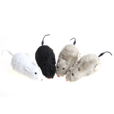 

Winding Mechanism Mouse Toy for Cat Dog Pet Trick Playing Plush Motion Rat