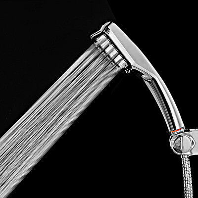 

gocomma 300 Holes Shower Head Handheld Water Saving Bathroom High-pressure Boost Rainfall With Chrome ABS