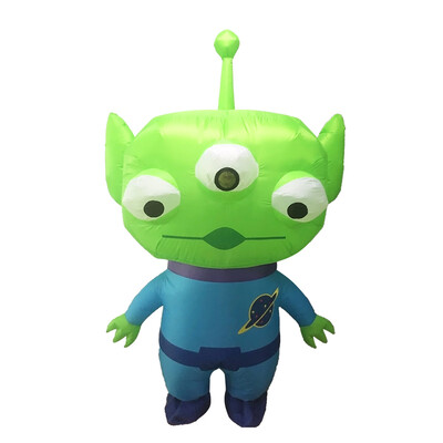 

Cute Inflatable Costume Adult Funny Clothes Halloween Party Birthday Cosplay Outfit Three-eyed Monster Inflatable Animal Dress up