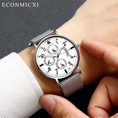 

Gobestart Luxury Mens Quartz Analog Watch Fashion Ultra Thin Waterproof Wristwatch