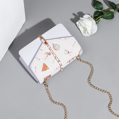 

Summer Single Shoulder Girls 2019 Korean Edition Baitao Diagonal Ins Fashion Chain Xiao Qingxin Student