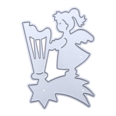 

Zither Small Angel DIY Metal Embroidery Craft Stencil Scrapbook Cutting Die