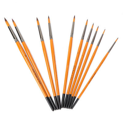 

Greensen 10PCS Art Painting Brushes Artist Watercolor Brush Pen Oil Painting Tools Set