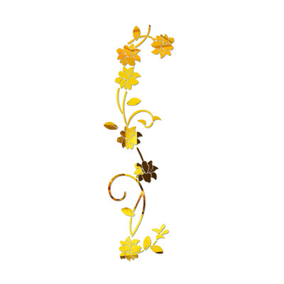 

VINE FLOWERS Wall Decor Removable Acrylic Decal HOME Sticker Art DIY Mural