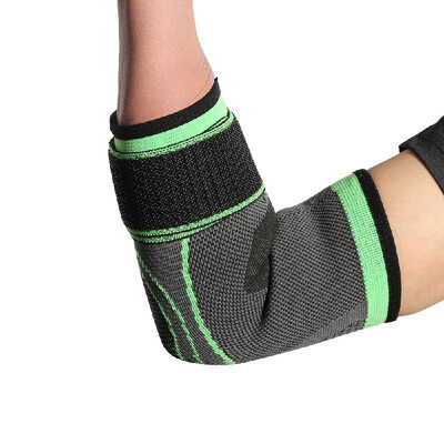 

Elastic Elbow Protective Pad Breathable Sports Adjustable Elbow Support for Basketball Tennis Running Riding