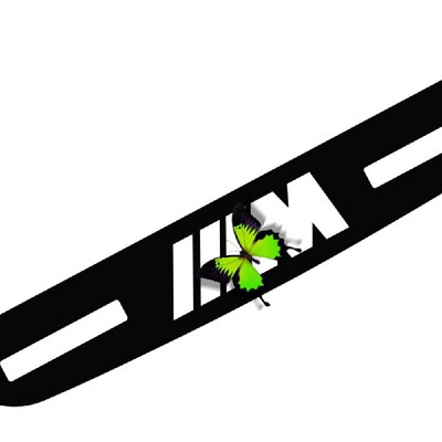 

For BMW 5 Series High Brake Lamp 3 Series 7 Series Automotive Supplies Modified Interior Decoration Black Brake Light Sticker  Pe