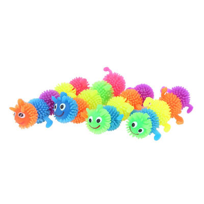 

16pcs Cartoon Silicone Carpenterworm Pet Cat Stress Relief Interactive Toy