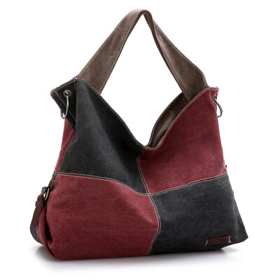 

Korean high-capacity high-capacity high-capacity womens fashion fashionable&colorful cloth bag big hand-held single-shou