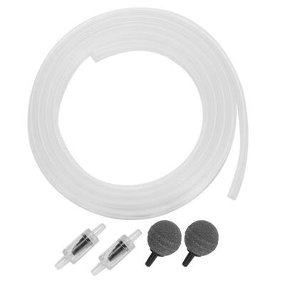 

Greensen Aquarium Fish Tank Oxygen Aeration Pump Accessories with Pipe Air Stones Check Valve Set