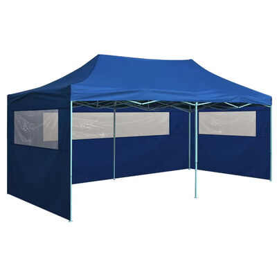 

Foldable Tent Pop-Up with 4 Side Walls 98x197 Blue