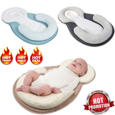 

Infant Baby Newborn Pillow Cushion Prevent Flat Head Sleep Nest Pod Anti Roll US
