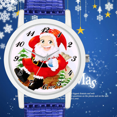 

Christmas Tree & Santa Claus Ladies Quartz Clock Women Wrist Watch 2018 Christmas Gift Womens Watches Fashion Girls Reloj &Ff
