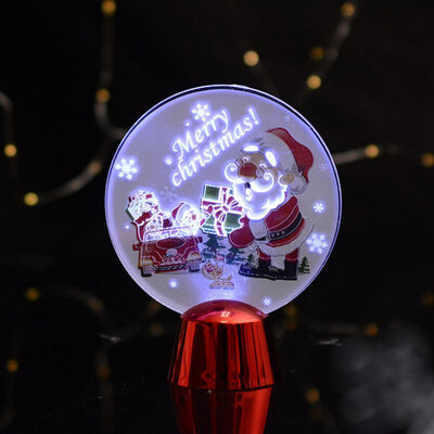 

New Christmas 3d Acrylic Light Decoration Colorful Led Decorative Lights Year Christmas Tree Desktop Decorations Party Supplies