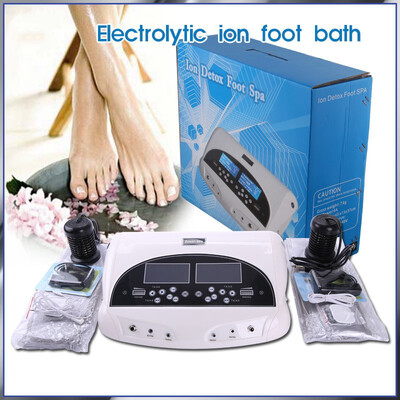 

Free Shipping Dual Foot Detox Spa Dual Lonic Cleanse Detox Machine Foot Spa Instrument Body Health Detox Spa Salon Machine