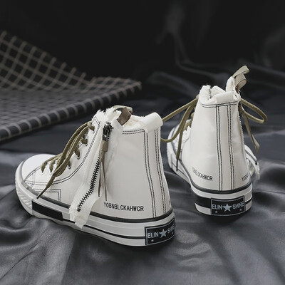 

High-top canvas shoes female hip-hop shoes ins Korean version of Joker student tide 2019 autumn new ulzzang board shoes