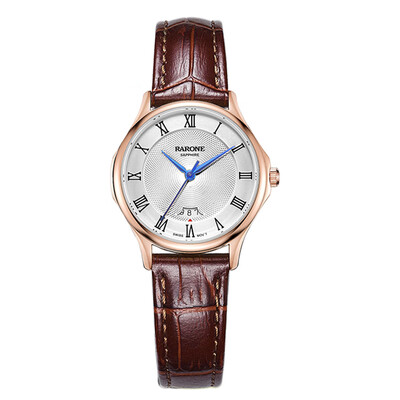 

Rarone Fashion Genuine Leather Band Quartz Wrist Lady Watch