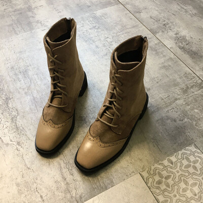 

Retro Shoe Girl Spring&Autumn Single Boot
