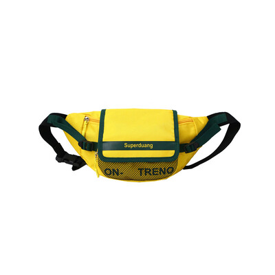 

Ins super hot tide brand fashion satchel hit color bungee bag personality hit color small chest bag couple shoulder bag