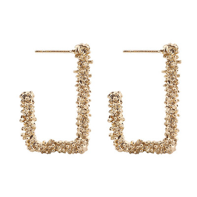 

Vintage Drop Dangle Earrings For Women Geometric ZA Metal Statement Earrings Gold Silver Color Twist Round Simple Punk Jewelry