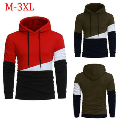 

Men Autumn Hoodies Long Sleeve Hooded Casual Sweatshirt Outwear Sweater Coat Top