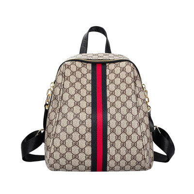 

Printed shoulder bag female 2019 new fashion wild large capacity travel bag casual Korean version of the simple travel backpack